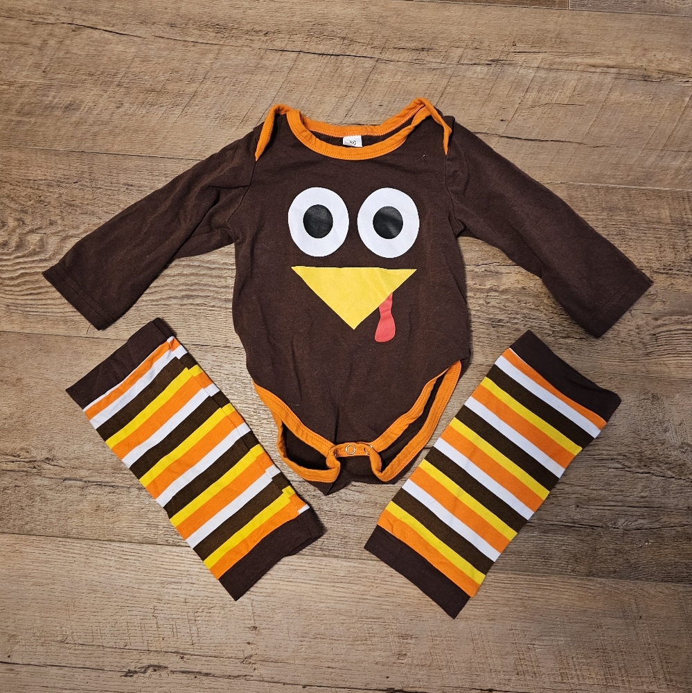 Baby Thanksgiving Turkey outfit 6 months